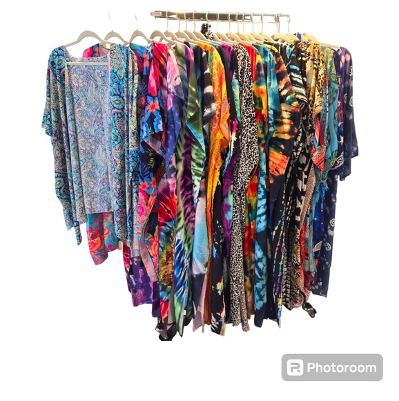 Kaftan Tie Dye Dress Maxi Cover Up Cool NEW ๐ LAST 1 ๐ - Picture 8 of 10